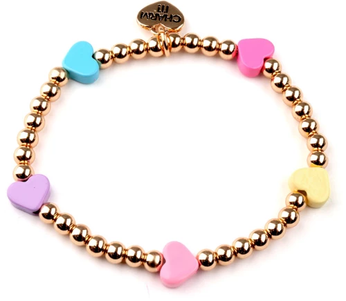 CHARM IT ΕΛΑΣΤΙΚΟ ΒΡΑΧΙΟΛΙ ΜΕ ΚΑΡΔΙΕΣ (#CT08-13)