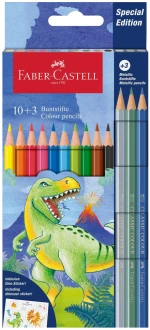 FABER-CASTELL ΣΕΤ 10+3 ΕΞΑΓΩΝΙΚΕΣ ΞΥΛΟΜΠΟΓΙΕΣ ΔΕΙΝΟΣΑΥΡΟΣ (#129111213)