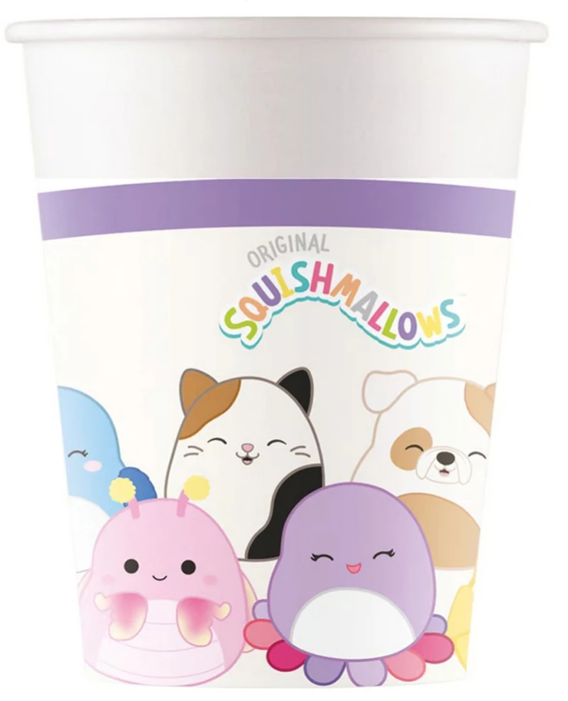 ΧΑΡΤΙΝΑ FSC ΠΟΤΗΡΙΑ 200ml 8 τεμ. SQUISHMALLOWS  (#98276)