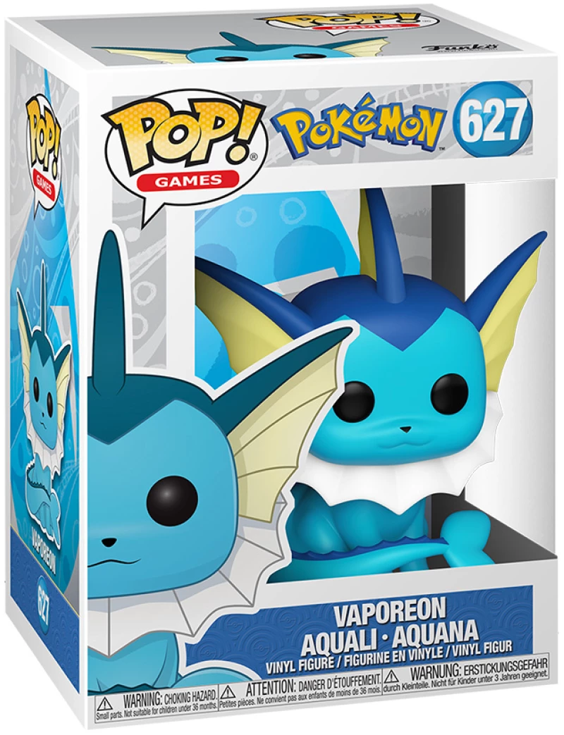FUNKO POP! ΦΙΓΟΥΡΑ ΒΙΝΥΛΙΟΥ GAMES POKEMON VAPOREON 627 (#072853)