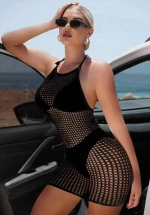 Φόρεμα Halter Jara Μαύρο