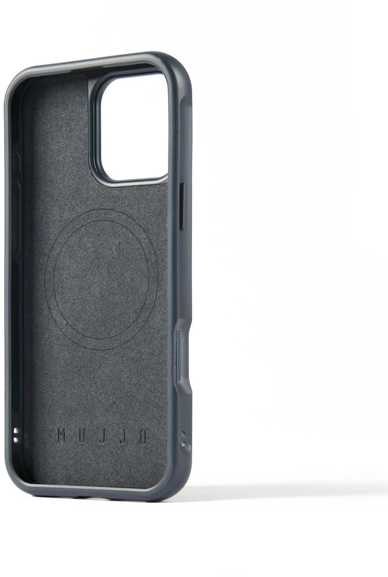 Θήκη iPhone 16 Pro Max MUJJO Shield Case Ανθεκτική Δερμάτινη με MagSafe - Steel Blue (MUJJO-CL-057-SB)