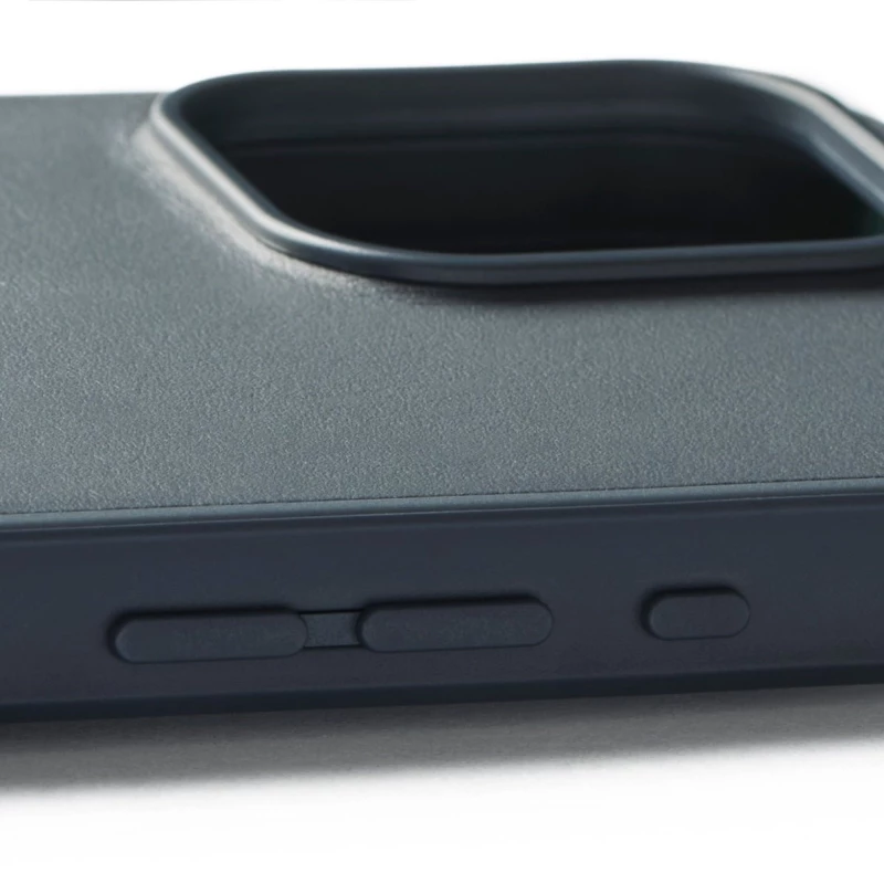Θήκη iPhone 16 Pro Max MUJJO Shield Case Ανθεκτική Δερμάτινη με MagSafe - Steel Blue (MUJJO-CL-057-SB)