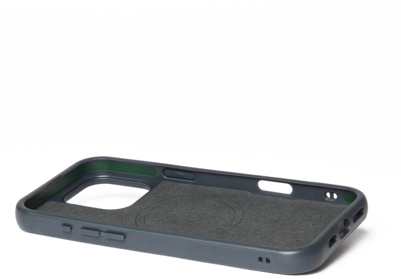 Θήκη iPhone 16 Pro Max MUJJO Shield Case Ανθεκτική Δερμάτινη με MagSafe - Steel Blue (MUJJO-CL-057-SB)
