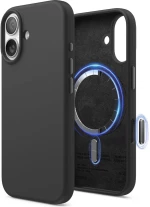 Θήκη iPhone 17 Elago Magnetic Silicone Case Premium Σιλικόνης με MagSafe - Black (ES17MSSC61-BK)