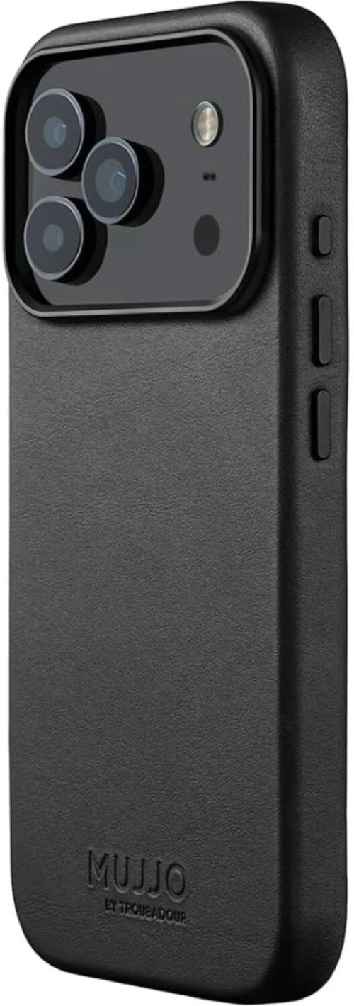 Θήκη iPhone 17 Pro MUJJO by Troubadour Full Leather Case Δερμάτινη με MagSafe - Black (MUJJO-CL-061-BK)