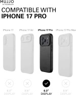 Θήκη iPhone 17 Pro MUJJO by Troubadour Full Leather Case Δερμάτινη με MagSafe - Black (MUJJO-CL-061-BK)