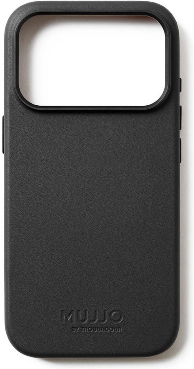 Θήκη iPhone 17 Pro MUJJO by Troubadour Full Leather Case Δερμάτινη με MagSafe - Black (MUJJO-CL-061-BK)