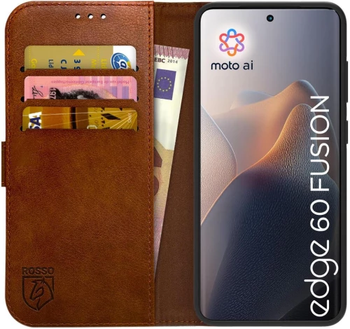Θήκη Motorola Edge 60 Fusion Rosso Element PU Πορτοφόλι - Brown (8719246480980)