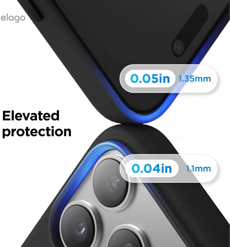 Θήκη iPhone 17 Pro Max Elago Magnetic Leather από Vegan Δέρμα με MagSafe - Black (ES17MSLE69PRO-BK)