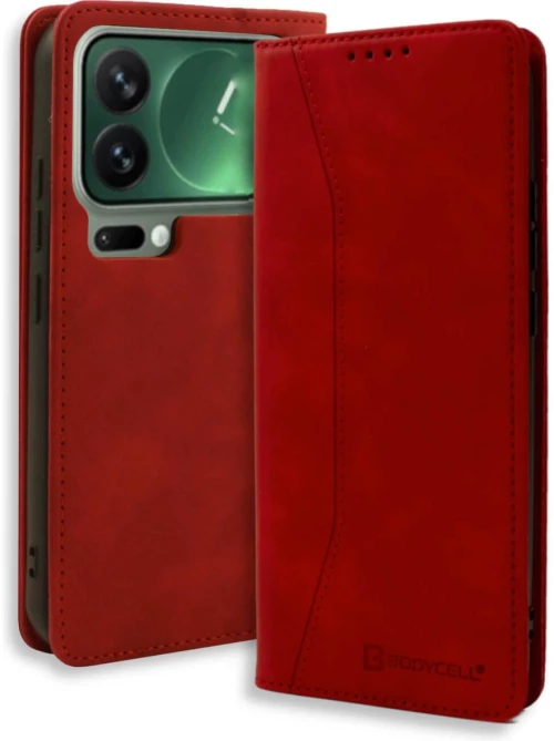 Θήκη Xiaomi 17 Pro Bodycell Book Case Πορτοφόλι - Red (5206015084522)