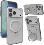 Θήκη iPhone 17 Pro Max Spacecase Ring Pro Mag Σκληρή με MagSafe & KickStand - Clear (5905719130947)