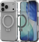 Θήκη iPhone 17 Pro Max Spacecase Ring Pro Mag Σκληρή με MagSafe & KickStand - Clear (5905719130947)