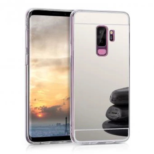KW Θήκη Σιλικόνης με Καθρέφτη Samsung Galaxy S9 Plus - Silver (44482.42)