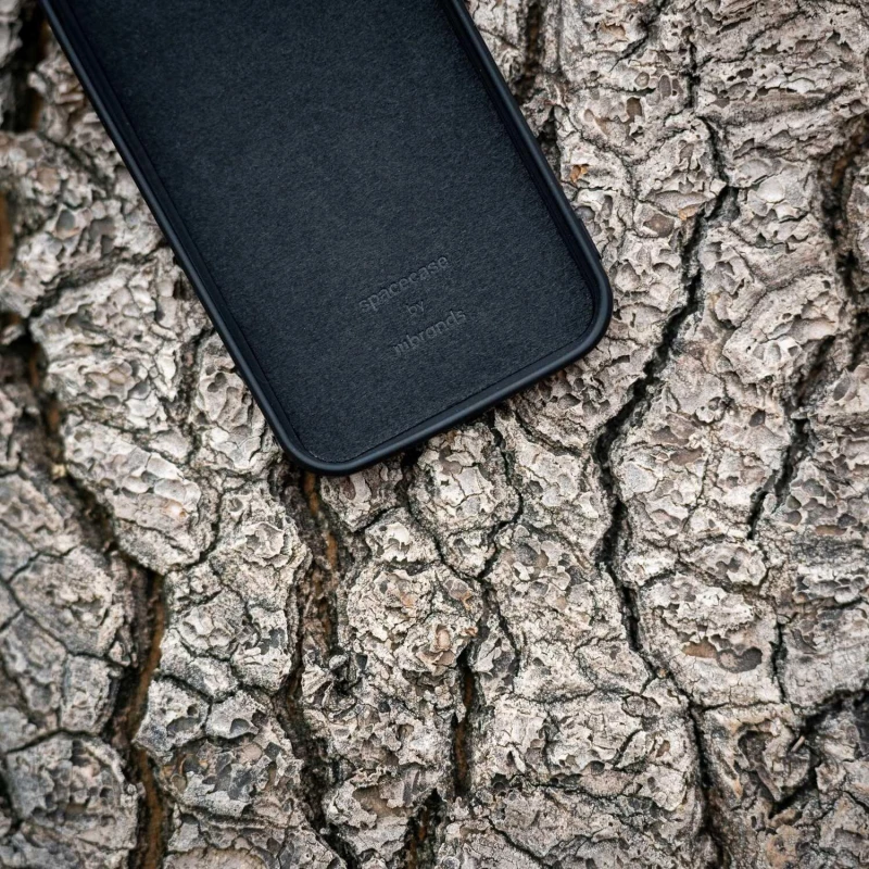 Θήκη iPhone 15 Pro Spacecase Silicone Ring Σιλικόνης με Μεταλλικό Μαγνητικό Ring Holder - Black (5905719103842)