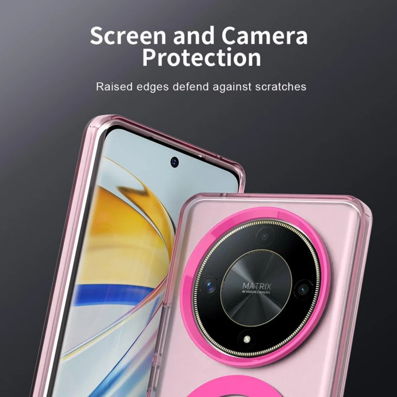 Θήκη Honor Magic6 Lite Techsuit CandyCase Σκληρή Ημιδιάφανη με MagSafe - Pink (5949419311091)