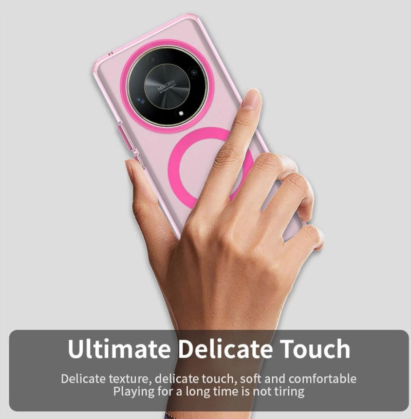 Θήκη Honor Magic6 Lite Techsuit CandyCase Σκληρή Ημιδιάφανη με MagSafe - Pink (5949419311091)