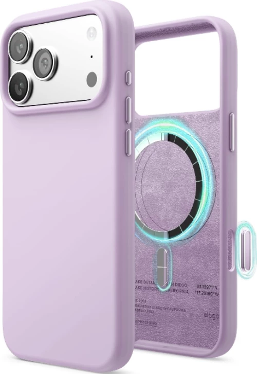 Θήκη iPhone 17 Pro Max Elago Magnetic Silicone Case Premium Σιλικόνης με MagSafe - Light Lilac (ES17MSSC69PRO-LLIL)