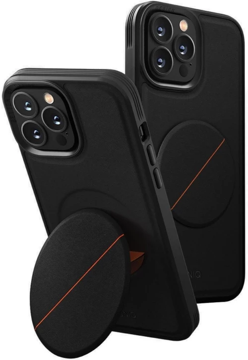 Θήκη iPhone 14 Pro Max Uniq Novo Ανθεκτική Σκληρή με KickStand & Grip - Black (UNIQ-IP6.7PM(2022)-NOVOBLK)