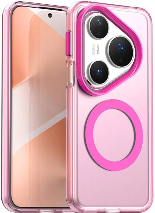 Θήκη Huawei Pura 80 Pro Techsuit CandyCase Σκληρή Ημιδιάφανη με MagSafe - Pink (5949419334854)