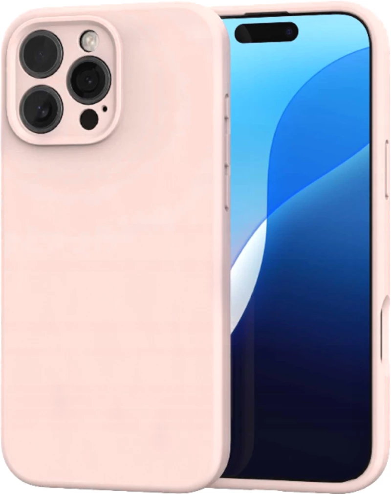 Θήκη iPhone 16 Pro Spacecase Silicone Mag Case Σιλικόνης με MagSafe - Baby Pink (5905719137922)