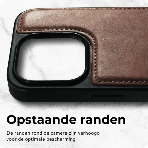 Θήκη Apple iPhone 16 Pro Max - Rosso Elite Δερμάτινο Πορτοφόλι με MagSafe - Brown (8719246454134)