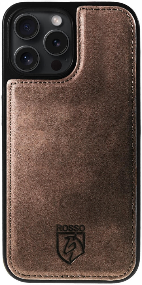 Θήκη Apple iPhone 16 Pro Max - Rosso Elite Δερμάτινο Πορτοφόλι με MagSafe - Brown (8719246454134)