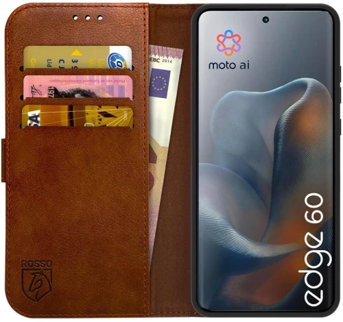 Θήκη Motorola Edge 60 Rosso Element PU Πορτοφόλι - Brown (8719246488450)