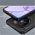Θήκη Realme 12 5G / 12x 5G Techsuit Carbon Silicone Σιλικόνης - Black (5949419190207)