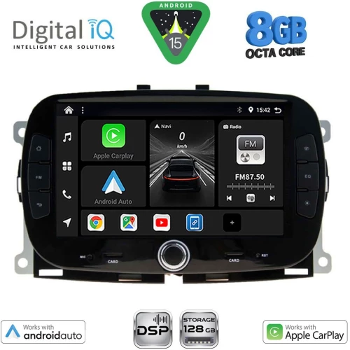 DIGITAL IQ BXF 798_CPAA (7" DVD) MULTIMEDIA SYSTEM for FIAT 500 mod. 2016-2025