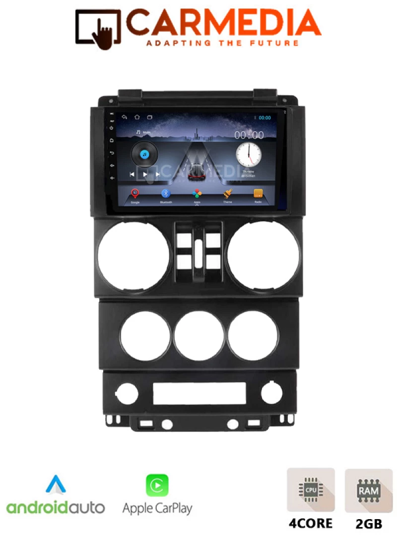 CARMEDIA CM209C-13 PERFORMANCE TABLET 9'' OEM JEEP WRANGLER 2006-2011 (4 SWITCHES)