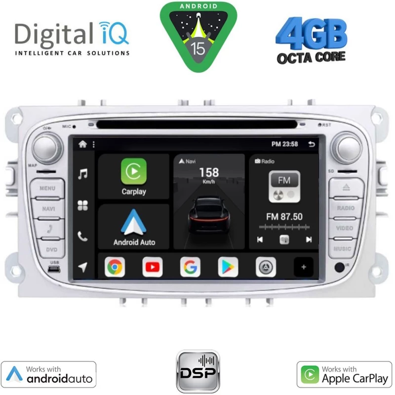 DIGITAL IQ BXF 603S_CPAA (7'' DECK) MULTIMEDIA SYSTEM for FORD mod. 2007-2011