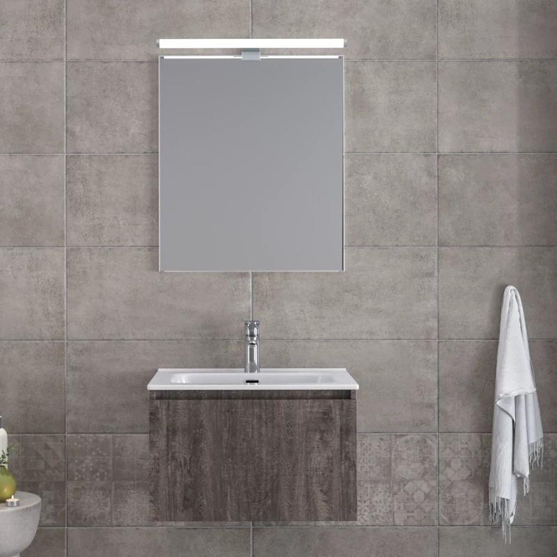 Σετ Έπιπλο Μπάνιου Sevilla Grey Μ61ΧY35ΧB46cm 3SV60CGR
