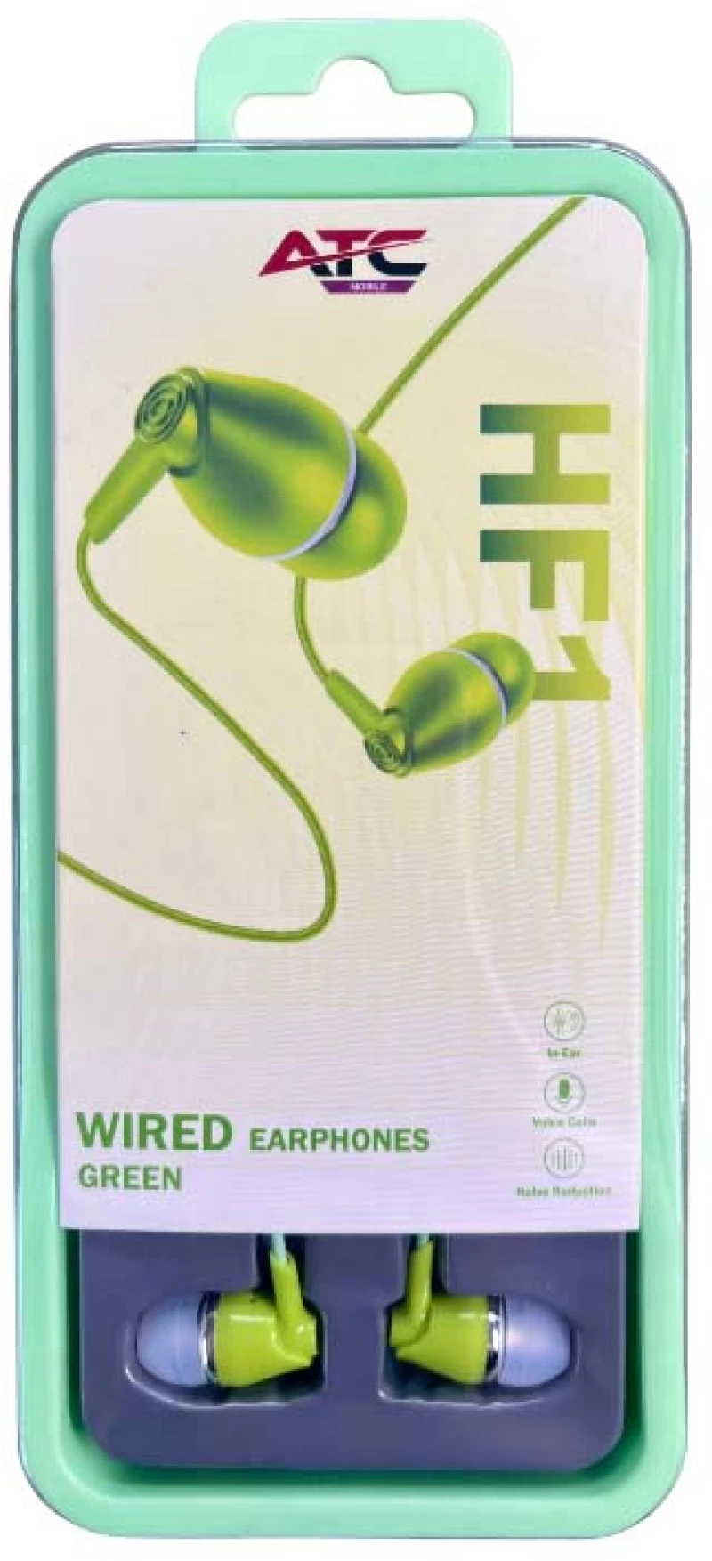 ATC-HFr1 Ενσύρματα Ακουστικά Handsfree 3.5mm Πράσινο