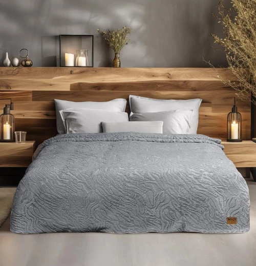 Κουβέρτα Υπέρδιπλη (220x240) Zanoria Grey MADI