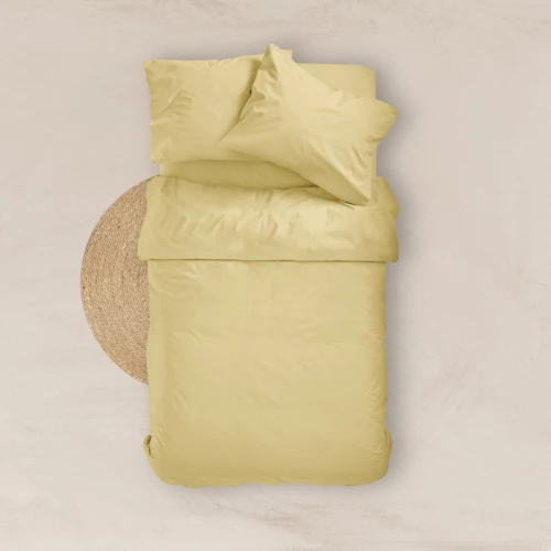 Σεντόνι Μονό (160x240) Solid Κιτρινο βαμβακερό Borea