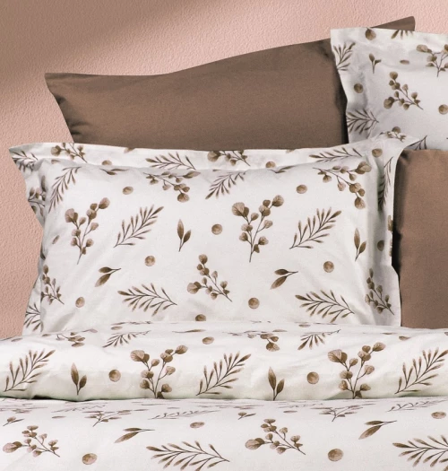 Σετ Σεντόνια Μονά 3τμχ (160x240) Μυρτώ 352 Beige φανελένια DimCol