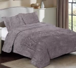Κουβέρτα Μονή 160x220 Coral Fleece Solid 06 Grey Dimcol