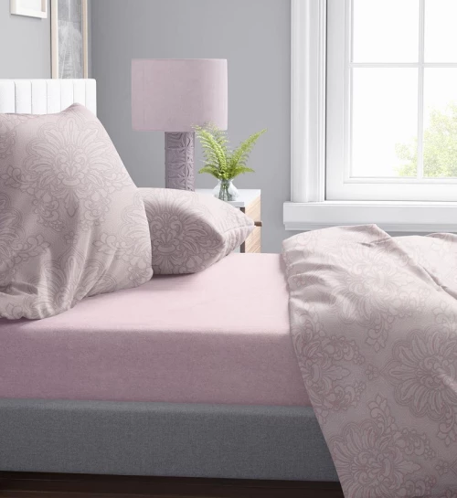 Σετ Σεντόνια Υπέρδιπλα 4τμχ (220x240) Άρτεμις 706 Light Purple βαμβακερά Dimcol