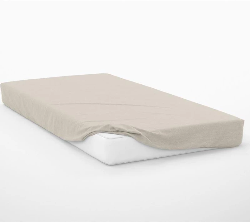 Σεντόνι Ημίδιπλο (120x200+30) Με Λάστιχο Exotic Line Beige βαμβακερό DimCol