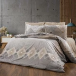 Σετ Σεντόνια Μονά 3τμχ (160x240) Καλλιρόη 603 Grey-Mocha DimCol