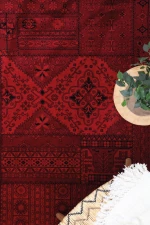 Χαλί μηχανής 200x290 Afgan 7675A D.RED Royal Carpet