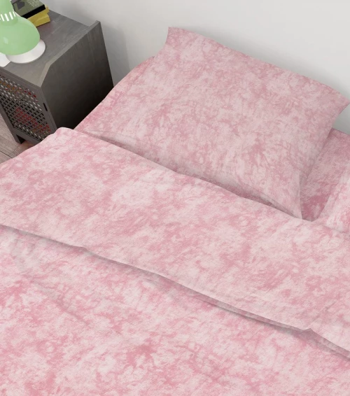 Σετ Σεντόνια Μονά 3τμχ (160x240) Premium Shadow 617 Pink βαμβακερά Dimcol