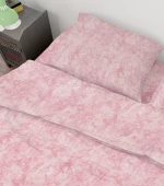 Σετ Σεντόνια Μονά 3τμχ (160x240) Premium Shadow 617 Pink βαμβακερά Dimcol