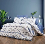 Σετ Σεντόνια Μονά 3τμχ (160x240) Δαρεία 489 White-Blue DimCol