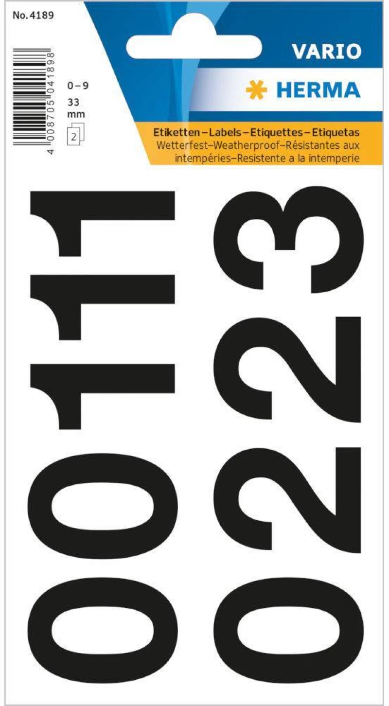 Αυτοκόλλητα Herma No4189 Αριθμοί 33mm