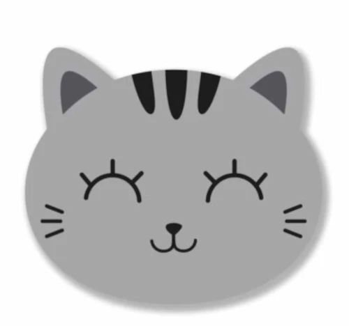 Mouse Pad iTotal 3D 21X25cm Grey Cat  XL2552M