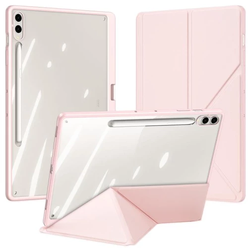 Για Samsung Galaxy Tab S9+ / S9 FE+ DUX DUCIS Magi Series Smart Leather Tablet Θήκη (Ροζ)