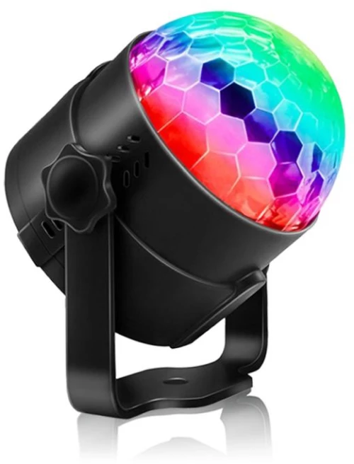 YouOKLight YK2278 3W Sound Activated Party DJ Lighting RBG Disco Ball Strobe Lamp Stage Par Light με 7 λειτουργίες, χωρίς τηλεχειριστήριο (youOKLight)