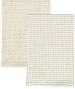 Estia Πετσέτα Κουζίνας Piccolo 45x65cm Σετ 2Τμχ Μπεζ 01-37888